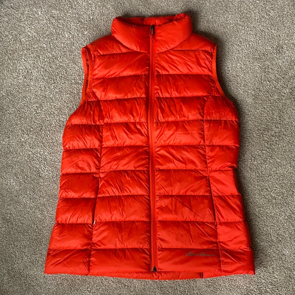 Eddie Bauer Orange Down Vest